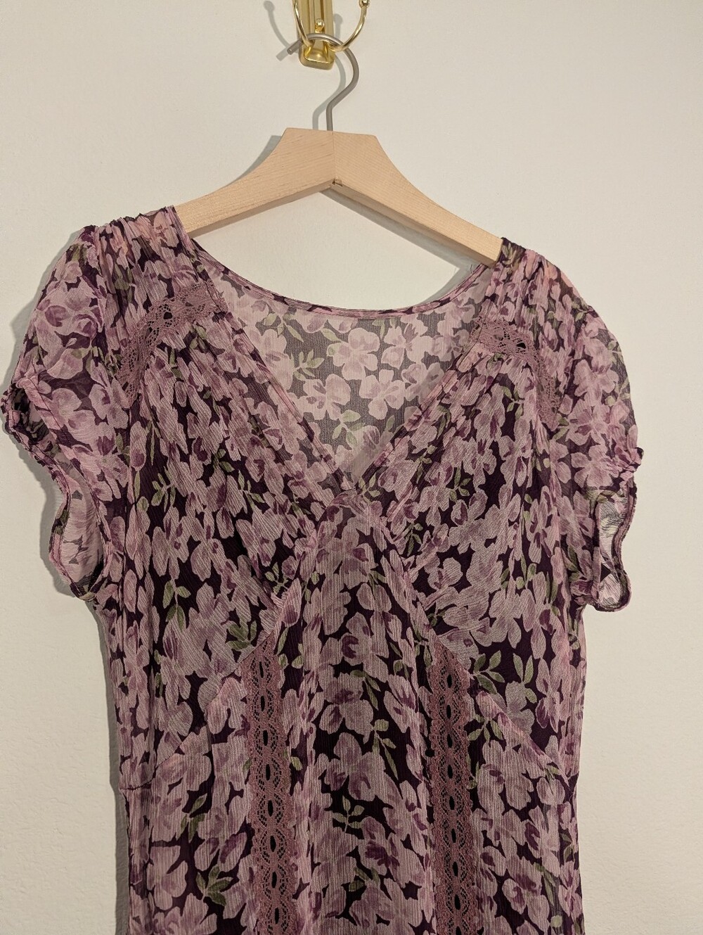 Vintage Silk Midi Dress - Picture 2 of 8